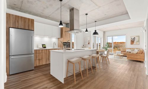 Intérieur lumineux d’un condo à louer – Phase 1 Citéa Terrebonne